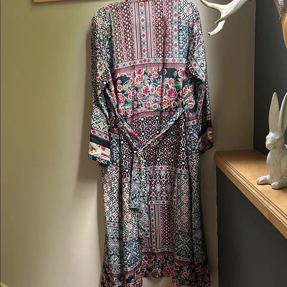 Johnny Was Patchwork Reversible Kimono - Picture 3 of 4